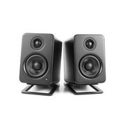 Kanto S2 Desk Top Speaker Stands Pair with 16 Degrees of Tilt & Foam, Black