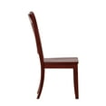 thumbnail image 2 of Weston Home Farmhouse Dining Chair with Cross Back, Set of 2, Berry Red, 2 of 7