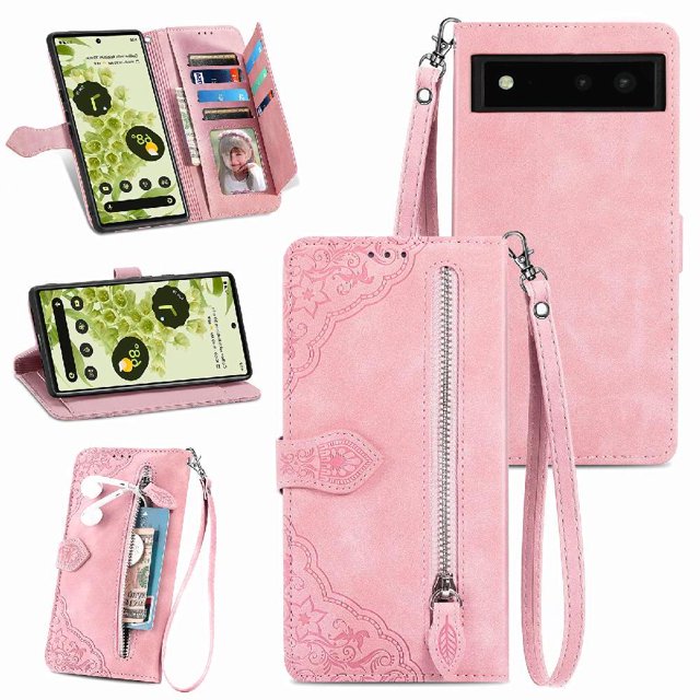Funda billetera anti-golpes para GANGXUN Google Pixel 6 , ideal para día a día y trabajo
