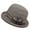 Khaki, variant on Women's Casual Vintage Bell-Shaped Bowler Hat,Lightweight Breathable Summer Sun Hat for Elderly Grandma,with Adjustable Fit for Outdoor Travel Church Wedding Blue M