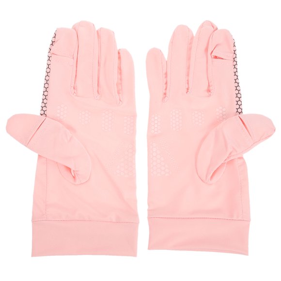 STRANDCHIC 2Pcs Pink Bike Gloves For Women With Touchscreen Compatibility