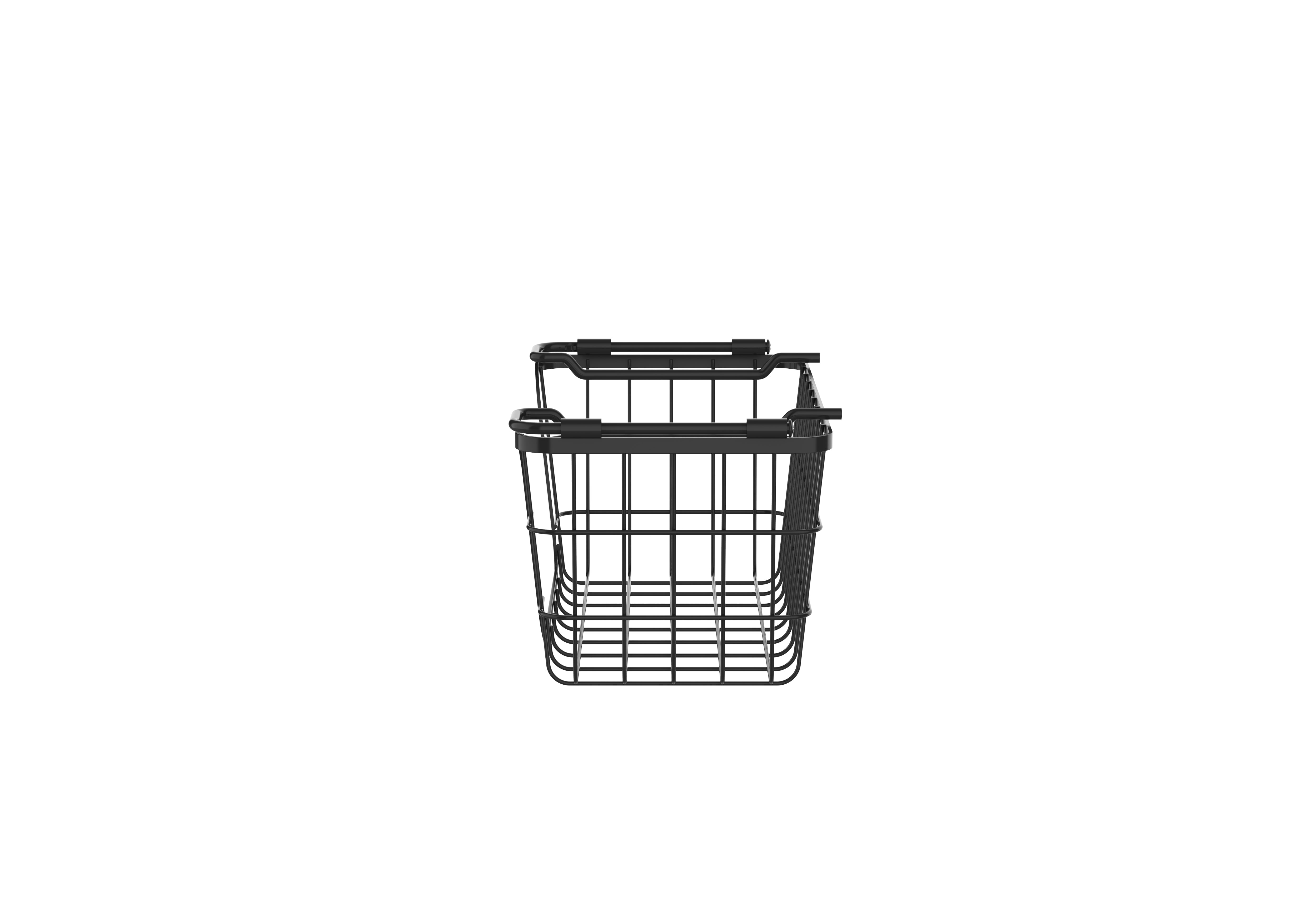 Oceanstar Stackable Metal Wire Storage Basket Set for Pantry, Countertop,  Kitchen or Bathroom - Black (Set of 3) BSL1828 - The Home Depot