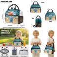 thumbnail image 5 of Xoenoiee Beach Turtle Starfish Print 3 Piece Kids Backpack Elementary Preschool School Bag with Lunch Box Pencil Case Set for Boys Girls Bookbag Large Capacity Travel Bagpack Daypack Rucksack, 5 of 6