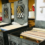 UbeCube CrateVinyl™ Stackable Vinyl Record Storage Cube with Divider and Transparent Panels
