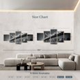 thumbnail image 4 of Elephant Stock Twinkling Manhattan Bridge Wall Art - Horizontal Multi Panel Canvas - Living Room Wall Decor - Architecture Multi Panel - Black And Gray Decor - 92" x 42", 4 of 8