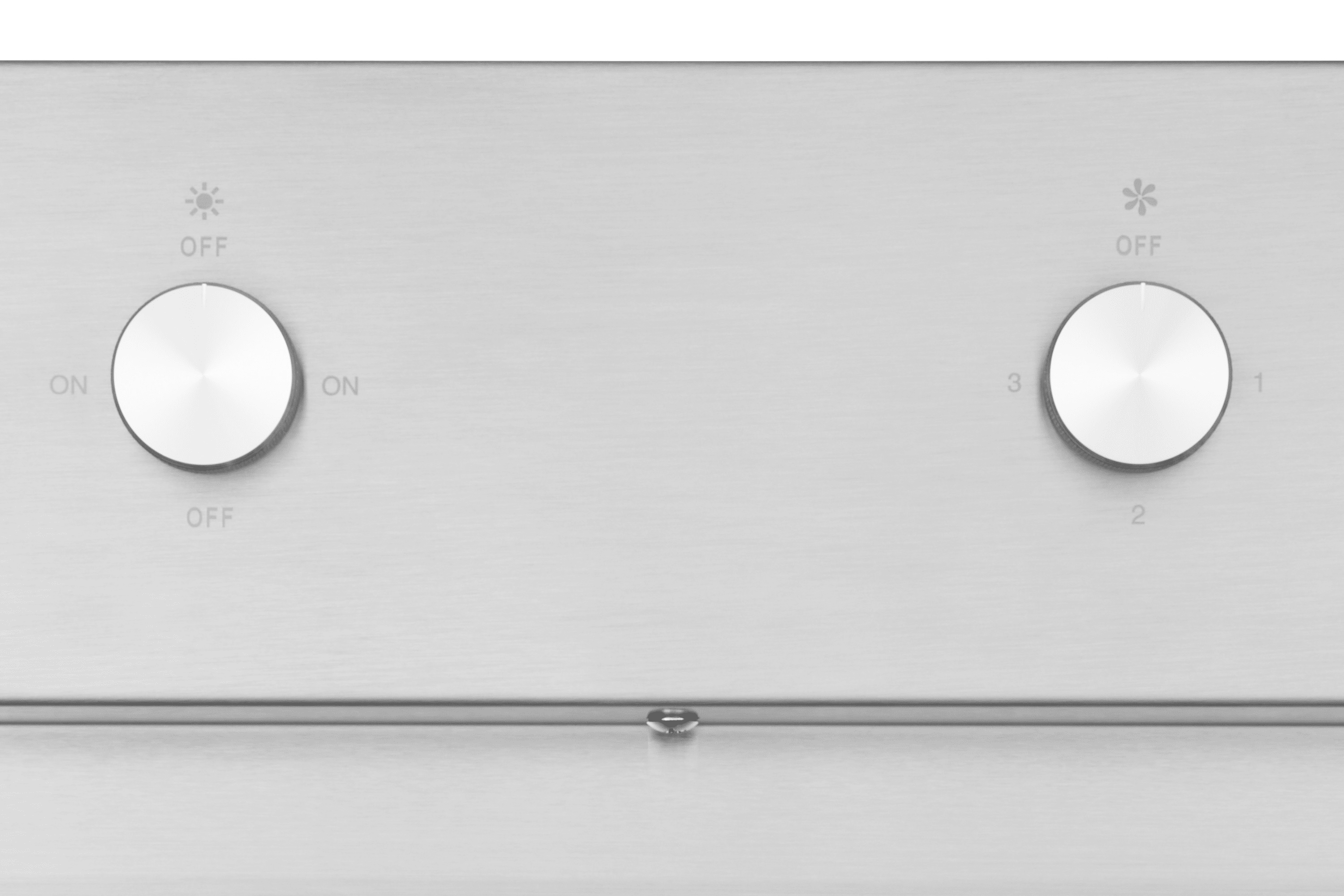 Hauslane Range Hood Insert 30 Inch,Stainless Steel Built-In Range Hood with 3-SPEED Dual Control Knobs,Dishwasher-safe baffle filters,GU10 LED bulbs,6" Round Duct for Vented or Ductless