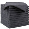 thumbnail image 1 of HOMEXCEL Microfiber Cleaning Cloths 12 Pack, Premium 16 x 16 inch Microfiber Towel for Cars, Ultra Absorbent Car Washing Cloth, Lint Free Streak Free Wash Cloths for Car, Kitchen, and Window, Grey, 1 of 7