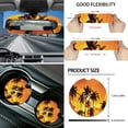 thumbnail image 6 of Yuyamidu Orange Sunset Car Seat Cover 16 PCS Auto Front Back Seat Cover Coconut Tree Steering Wheel Cover Handbrake Sets Seat Belt Pads Car Sun Shade Rearview Mirror Cover Cup Holder Keychains, 6 of 7