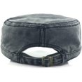 thumbnail image 4 of Gorra militar Vintage Cadete Ejército Gorras Algodón lavado Tapa plana Gorra de béisbol Sombrero para hombres y mujeres, 4 of 4