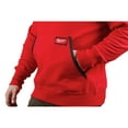 thumbnail image 6 of Milwaukee-350R-3X Heavy Duty Red Pullover Hoodie - 3X, 6 of 10
