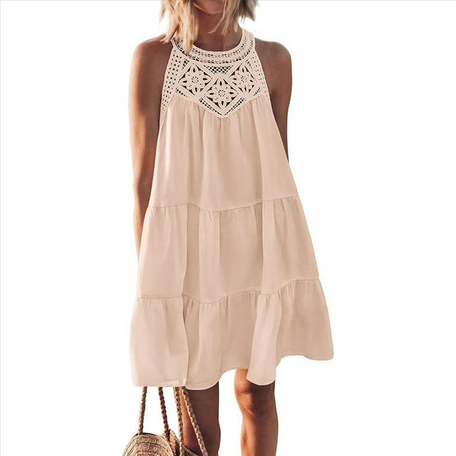 Camisola de Encaje para Mujer Color Albaricoque L
