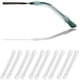 thumbnail image 1 of Retenedor de manga de puntas de sien para anteojos de silicona suave, retenedores de anteojos cómodos elásticos antideslizantes para gafas de sol, anteojos de lectura, 5 pares, transparente, 1 of 6