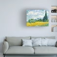 thumbnail image 4 of Trademark Fine Art Pictufy Wheat Field With Cypresses Canvas Wall Art, 4 of 4