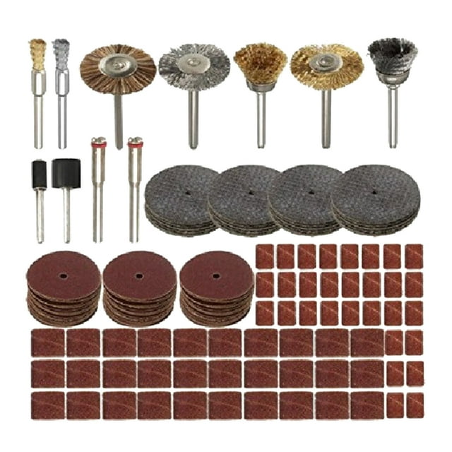 MasteelfCA 151Pcs Electric Grinder Sand Wheel Polishing Tool Sand Ring Set Grinder Accessories Assorted Color