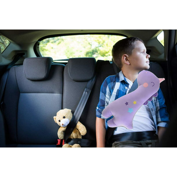 Juslike Seat Belt Pillow For Kids Stuffed Animal Travel Seatbelt Shoulder Cushion Pad Safety Strap Cover Children Vehicle Car Toy Pets Adjustable Com - How To Make Seat Belt Pad