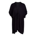thumbnail image 4 of Time and Tru Women's Ruched Tie Front Ruana, Sizes S-XXXL, 4 of 4