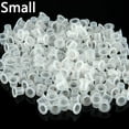 thumbnail image 3 of 100Pcs Small Medium Large Clear White Plastic Tattoo Ink Cups Holder Supplies, 3 of 6