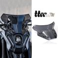 thumbnail image 2 of Windshield Windscreen Deflector for Yamaha Motorcycle Windshield Windscreen MT09 / FZ09 2021- Smoke black, 2 of 8
