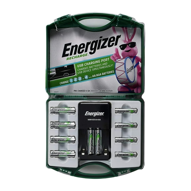 Pilas Recargables Energizer 6 Aa Y 4 Aaa Con Cargador
