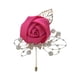 thumbnail image 1 of Ramillete nostálgico vintage Advancent broche Floral Rosa roja, 1 of 6