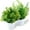 White-2, variant on 2 Pack Fake Plants in Black Pot Small Artificial Plant Wheat Grass for Home Decor Faux Fern Greenery Indoor Bathroom Shelf Home Office Desk Bedroom Cabinet Kitchen Table Decorations