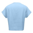 thumbnail image 4 of WEAIXIMIUNG Chemises pour Femmes T-Shirts Graphiques Packs Blouse d'Été Unie en Lin Manches Mi-Longues Col en V, 4 of 5