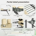 thumbnail image 4 of Soges Foldable Pilates Reformer Machine for Home Use, Portable Pilates Reformer Machine Equipment with Springs & colorful Elastic Cords, Pilates Equipment for All Level Users, Up to 330lbs, Beige, 4 of 9