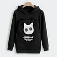thumbnail image 2 of Hoodies Woman Women鈥檚 Sweatshirt Animal Pouch Hood Tops Carry Cat Breathable Pullover Blouse, 2 of 4