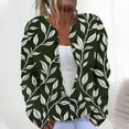 thumbnail image 2 of Idoravan Oversized Cardigan Sweaters for Women Plus Size 5X Women's Casual Printed Knitted Cardigan Button Coat Army Green XXXXXL, 2 of 5