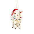 thumbnail image 2 of Fmbmuo Acrylic Christmas Hanging Ornaments 2D Flat Car Rearview Mirror Pendant Xmas Tree Backpack Home Wall Festive Decor Christmas Decor,Multicolor, 2 of 5