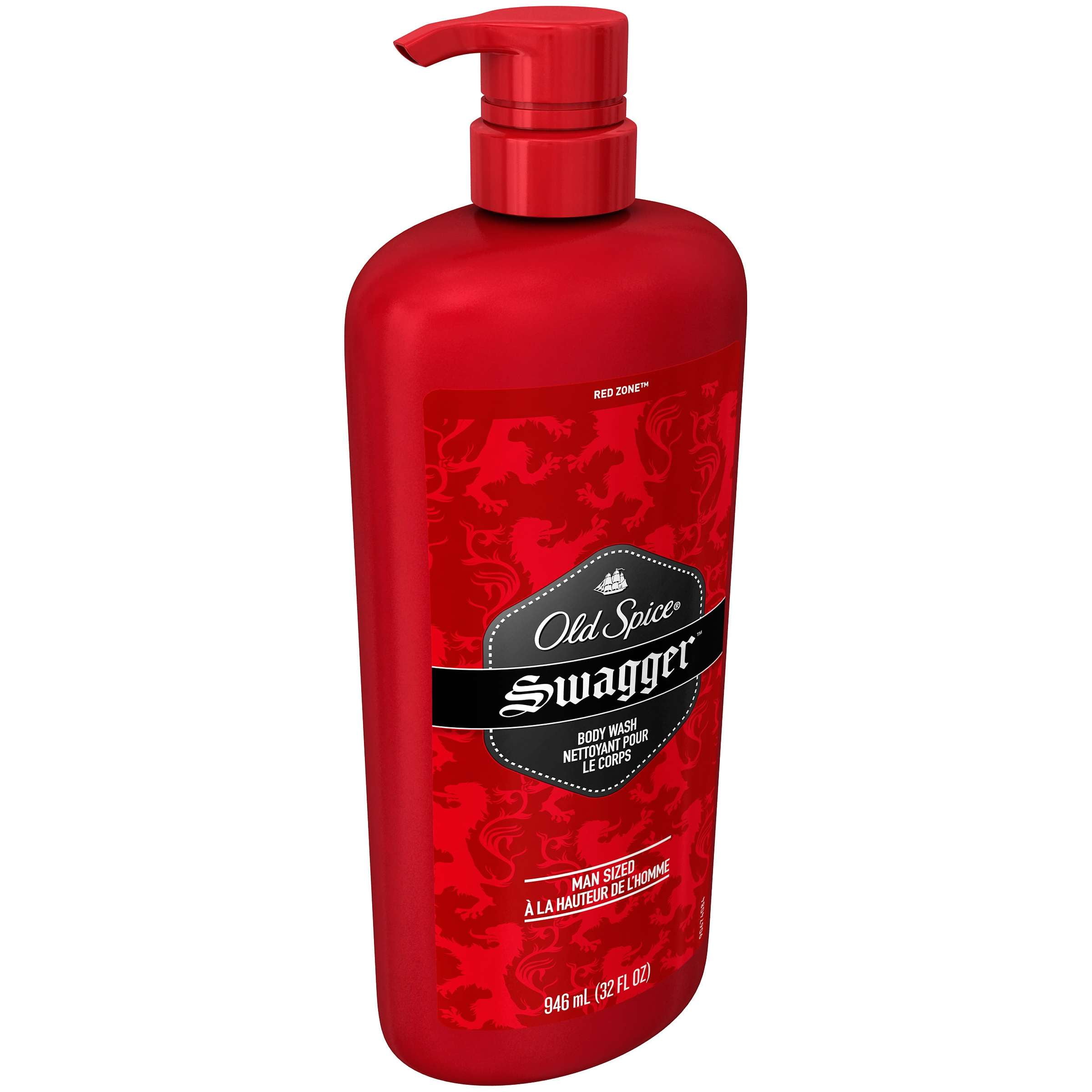 Old Spice Red Zone Swagger Scent Body Wash for Men, 32 oz