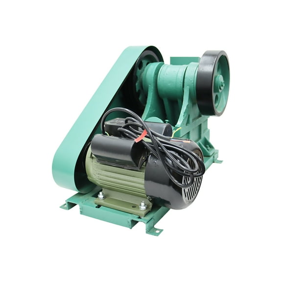 EQCOTWEA 100X60 Mini Jaw Crusher Rock Ore Slag Coal Stone Concrete Grinder Pulverizer Crushing Machine 220V