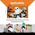thumbnail image 3 of Halloween Ghost Boo Mailbox Cover Magnetic Standard Size 20.5" x 18", Spooky Bat Spider Web Decorative Post Letter Box Wrap Decor, Funny Orange Garden Yard Outdoor Decoration, 3 of 6