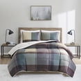 thumbnail image 3 of Plaid Micromink to Sherpa 3 Piece Comforter Set, 3 of 7