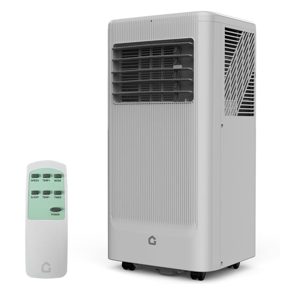 GloryStar 3-in-1 Portable Air Conditioner, 8,000 BTU AC Unit with Dehumidifier, Fan, 24 Hour Timer, Ultra-Quiet Mode for Rooms to 350 sq.ft