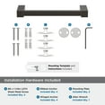 thumbnail image 4 of Amerock Monument Oil-Rubbed Bronze 8 inch (203mm) Towel Bar, 4 of 7