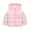 Pink, variant on Wilark Toddler Girls Hooded Coats with Pockets Long Sleeve Winter Thickened Cute Casual Quilted Jacket Pink 1-6