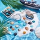 thumbnail image 4 of 50-56 cuentas de concha de mar natural teñidas, perforadas, pequeñas conchas de vieira, conchas de playa oceánica, dijes artesanales, 4 of 9