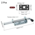thumbnail image 2 of Unique Bargains Barrel Bolt Latch, 2 Pack 10x145mm - Carbon Steel Galvanized Spring Loaded Gate Latch Pin for Door (Silver), 2 of 5
