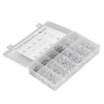 thumbnail image 4 of 250PCS Double Wire Irrigation Hose Clamp Blue White Zinc Corrosion Resistance Hose Tube Spring Clips with Storage Box, 4 of 5