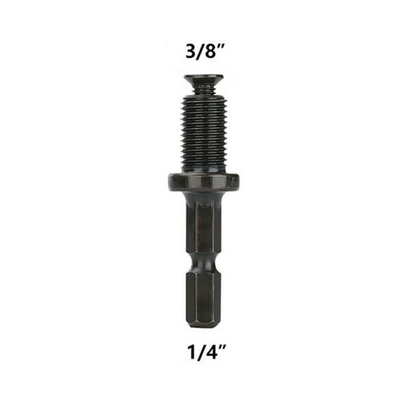 Hex Shank Adapter for Drill Chuck, 1/4 to 1/2 Inch and 1/4 to 3/8 Inch, Reliable Steel
