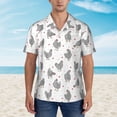 thumbnail image 5 of Picia Funny Chicken Gentle Cotton Regular Fit Short Sleeve Casual Hawaiian Shirt for Men-Small, 5 of 8