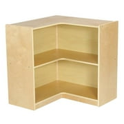Corner Cabinets Ecr4kids Birch Corner Clroom Storage Cabinet With Casters Natural