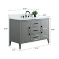 thumbnail image 6 of Vanity Art 48" Single Sink Bathroom Vanity Cabinet with Engineered Marble Countertop, 6 of 9