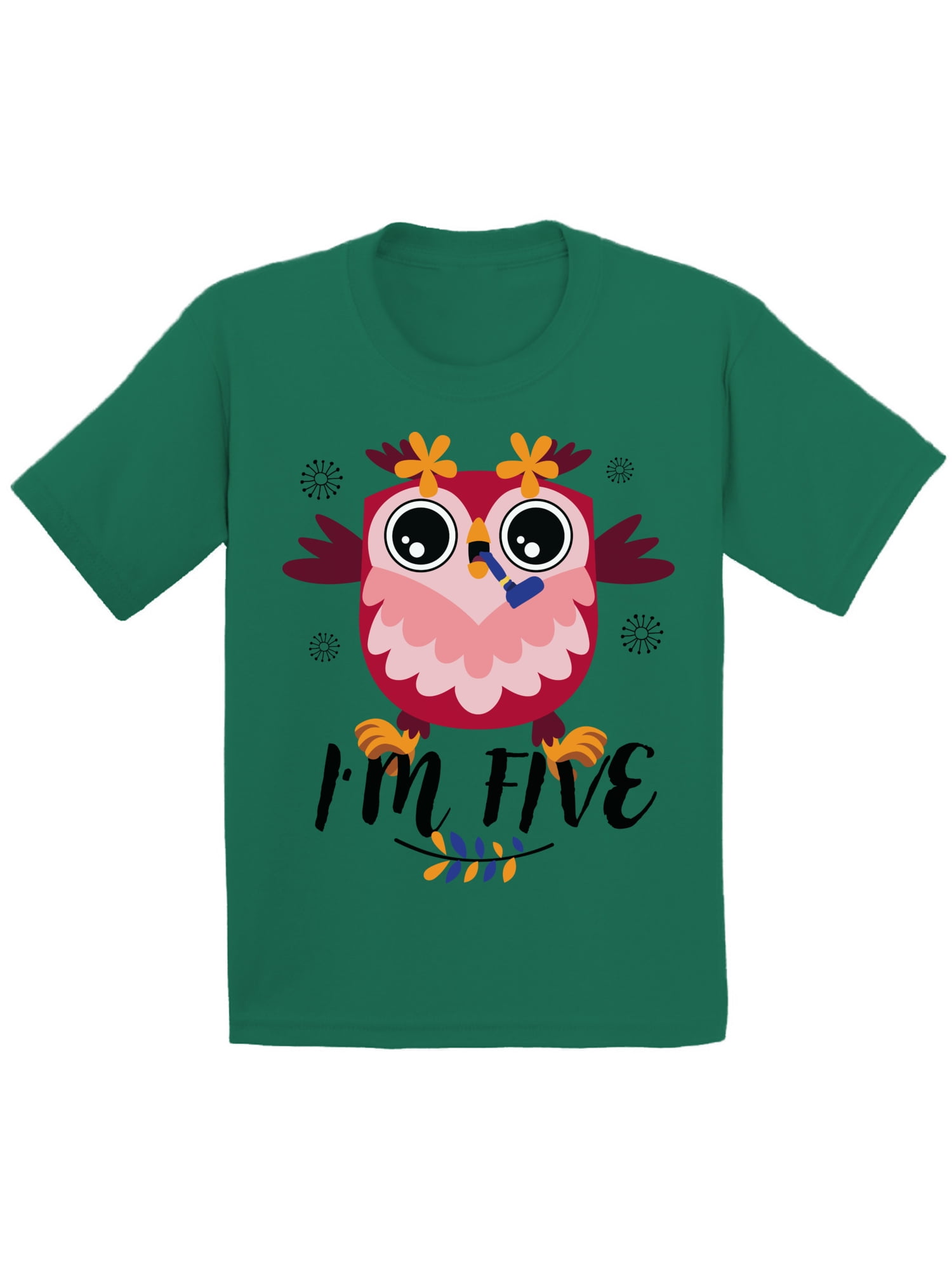 5 Years Old Kids Outfit Owl Five 2T Shirts 3T Clothes 5 Years Old Baby