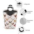 thumbnail image 3 of Pofeuu Various Chicken Print Laundry Basket, Laundry Hamper, Collapsible Laundry Baskets, Dirty Clothes Hamper, Waterproof with Foam Protected Aluminum Handles, 3 of 5