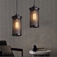 thumbnail image 2 of Eyfqtcs Schwarze Minimalistische Käfig-Pendelleuchte E27 Für Loft-Bar-Beleuchtung (Edison Led), 2 of 9