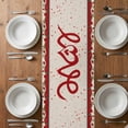 thumbnail image 6 of Valentine's Day Table Runner - 72 Inch Long, Kitchen Dining Table Runner Dresser Scarves, Love Heart Roses Gnomes Romantic Rustic Farmhouse Decor for Coffee Tables Wedding Party Banquet, 6 of 8