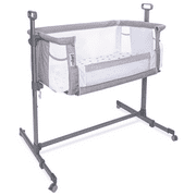 Milliard Baby Bedside Bassinet Sleeper with Breathable Mesh Fabric Great for next to Bed Side Sleeper / Portable Infant Crib
