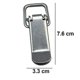 thumbnail image 5 of Clip de captura de pestillo de palanca con carga de acero menor para baúl, estuche, caja y con paquete de 8, 5 of 5